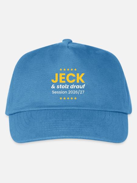 Jeck und stolz drauf Karneval Shirt Alaaf Session - Kinder Basecap - Pfauenblau