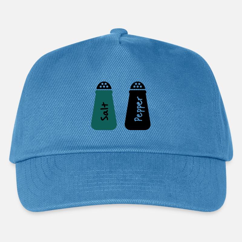 salz und pfeffer - Kinder Basecap - Pfauenblau