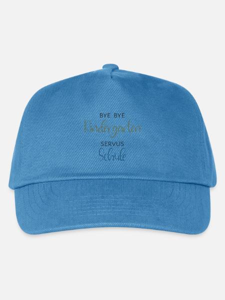 Bye bye Kindergarten - SERVUS SCHULE - Einschulung - Kinder Basecap - Pfauenblau