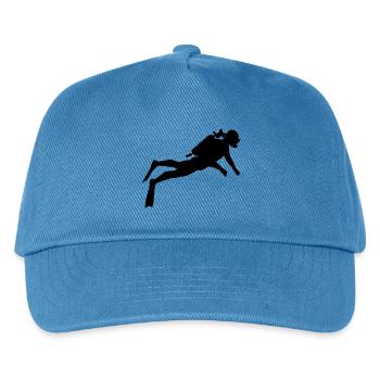 Diver Sport Exercise Gift Cool - Kids’ Baseball Cap - peacock-blue - Front