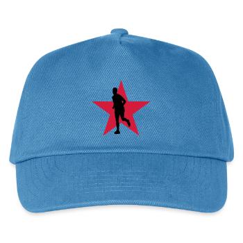 Laufen / Running / Jogging / Joggen / Marathon - Kinder Basecap - Pfauenblau - Vorne