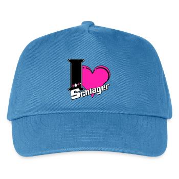 Schlager Party , Schlager Musik , Schlager Liebe - Kinder Basecap - Pfauenblau - Vorne