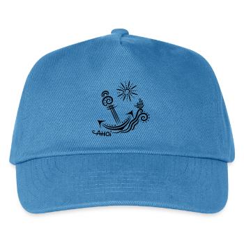 Anker Reisen Sommer Ahoi - Kinder Basecap - Pfauenblau - Vorne
