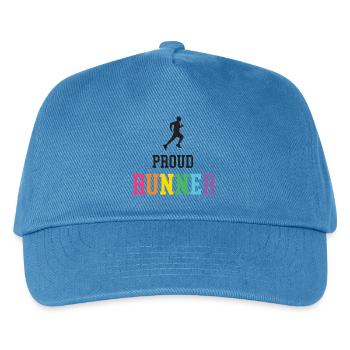 Stolze LGBT-Läuferin - Kinder Basecap - Pfauenblau - Vorne
