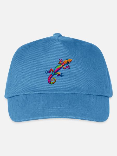 Gecko - Kinder Basecap - Pfauenblau