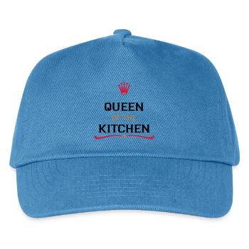 kochschürze für die perfekte Köchin - Kinder Basecap - Pfauenblau - Vorne
