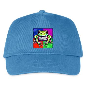 Frog - Kids’ Baseball Cap - peacock-blue - Front