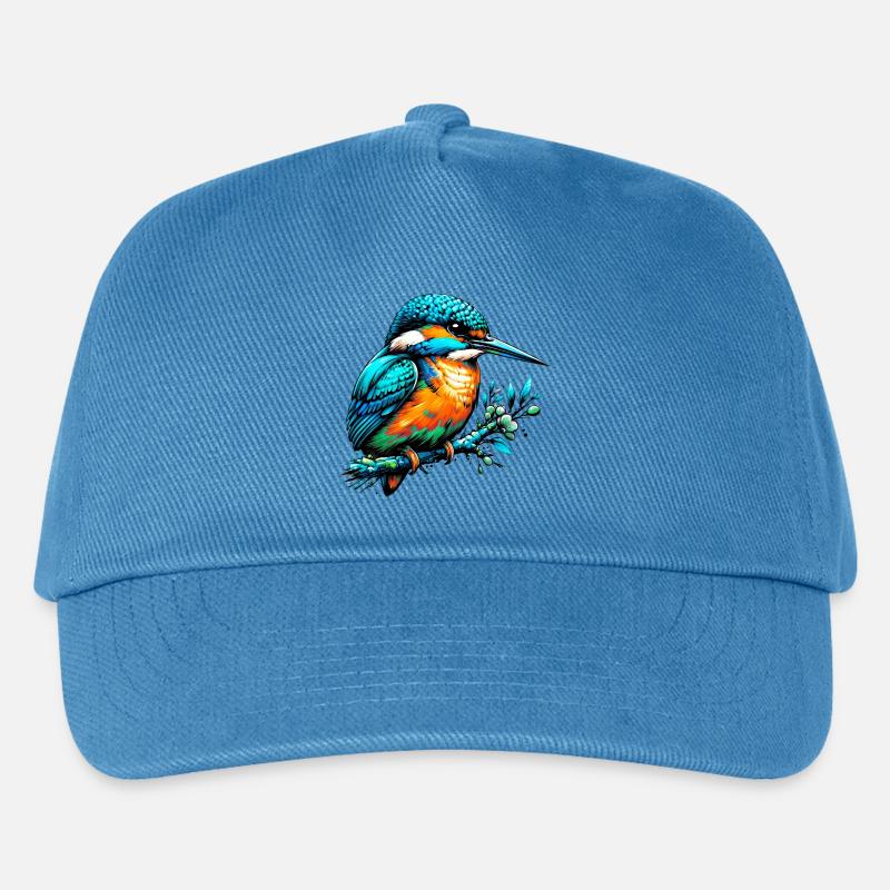 Eisvogel - Kinder Basecap - Pfauenblau