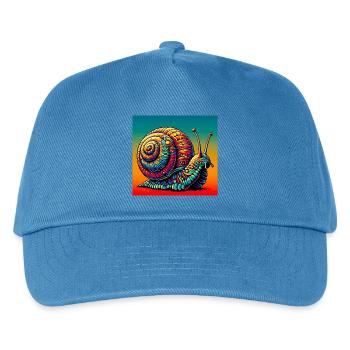 Snail - Kids’ Baseball Cap - peacock-blue - Front