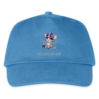 Heiße Maus mit Glamour & Lippenstift - Kinder Basecap - Pfauenblau - Vorne