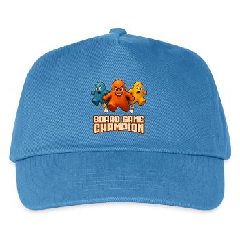 Board Game Champion – Funny Game Pieces - Kids’ Baseball Cap - peacock-blue - Front