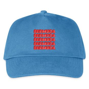Reise Bermuda - Kinder Basecap - Pfauenblau - Vorne