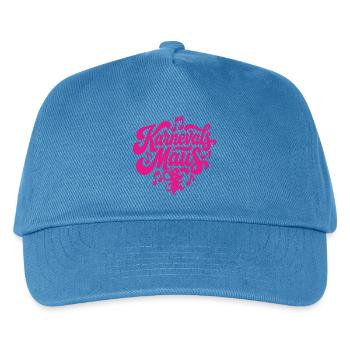 Karnevals Maus Karnevalsmaus Karneval Party Tanzen - Kinder Basecap - Pfauenblau - Vorne