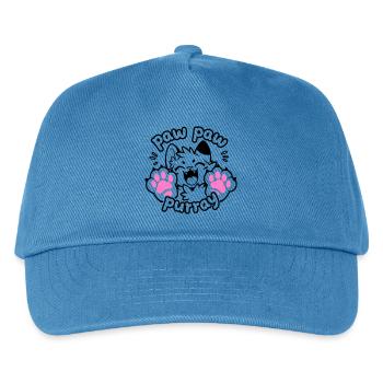 Paw Paw Purray Cat | Funny paw motif - Kids’ Baseball Cap - peacock-blue - Front