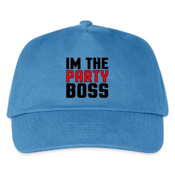 Ich bin der Party Chef - Kinder Basecap - Pfauenblau - Vorne