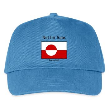 Not for Sale - Greenland Grönland Flagge Flag - Kids’ Baseball Cap - peacock-blue - Front