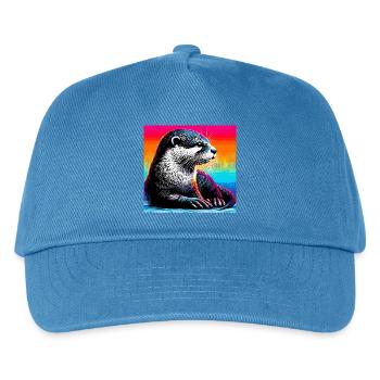 loutre - Casquette de baseball Enfant - bleu paon - Devant