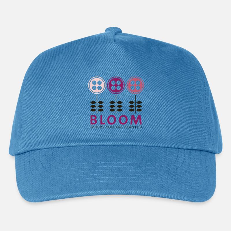 Bloom - Kinder Basecap - Pfauenblau