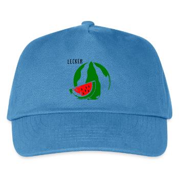 Melone - Kinder Basecap - Pfauenblau - Vorne