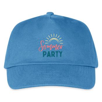 Logo Sunbeam de la fête d’été - Casquette de baseball Enfant - bleu paon - Devant