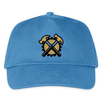 Artisan Hammer Coat of Arms - Kids’ Baseball Cap - peacock-blue - Front