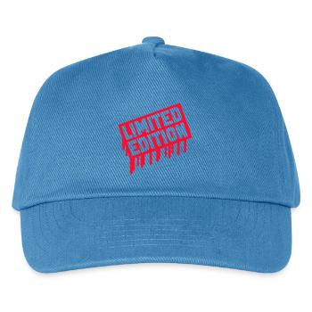 Limitierte Edition Stempel - Kinder Basecap - Pfauenblau - Vorne