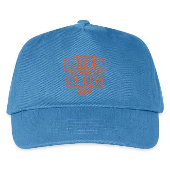 Klein, aber oho! - Kinder Basecap - Pfauenblau - Vorne