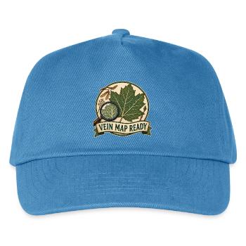 VEIN MAP READY - Kinder Basecap - Pfauenblau - Vorne