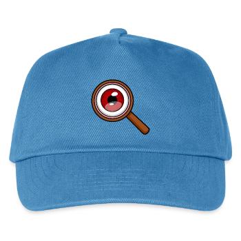 Rotauge-Lupe - Kinder Basecap - Pfauenblau - Vorne