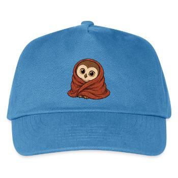 eule-decke - Kinder Basecap - Pfauenblau - Vorne