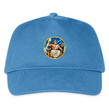Zeus Donnerthron - Kinder Basecap - Pfauenblau - Vorne