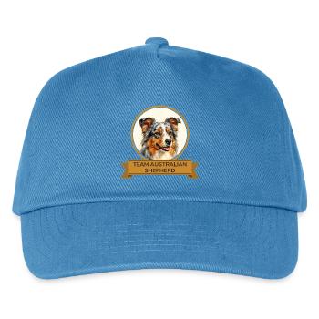 Team Australian Shepherd - Kinder Basecap - Pfauenblau - Vorne