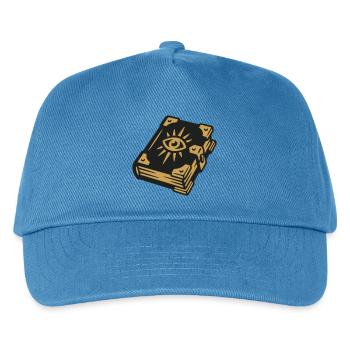 Zauberbuch Auge Magie Wappen - Kinder Basecap - Pfauenblau - Vorne
