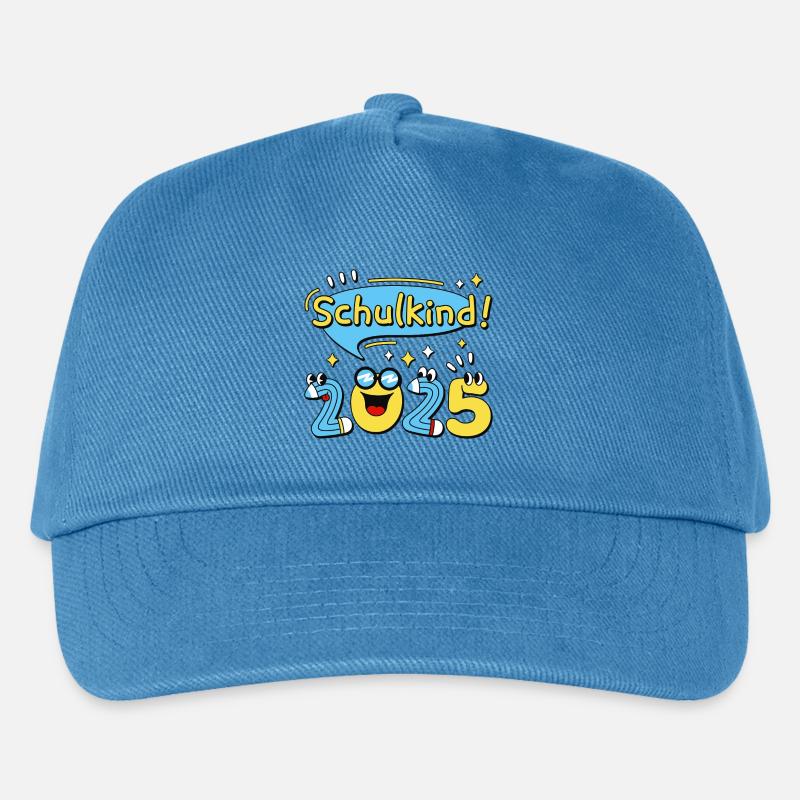 Schulkind 2025 Einschulung Schulanfang - Kinder Basecap - Pfauenblau
