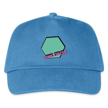 Hexagone vintage avec texte - Casquette de baseball Enfant - bleu paon - Devant