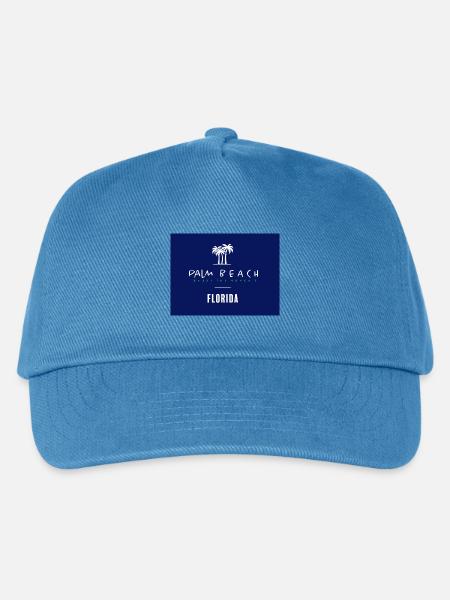 Palm Beach Florida - Kinder Basecap - Pfauenblau