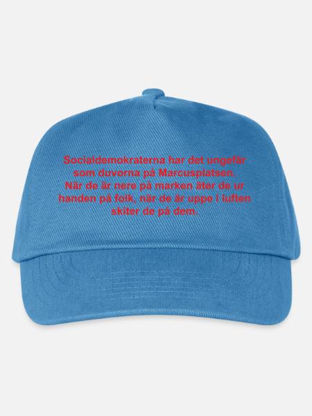Abstraktes Blumenmuster - Kinder Basecap - Pfauenblau