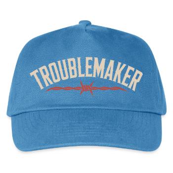 Troublemaker Frechdachs Rabauke Geschwister Kinder - Kinder Basecap - Pfauenblau - Vorne