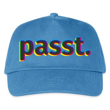 passt. - Kinder Basecap - Pfauenblau - Vorne