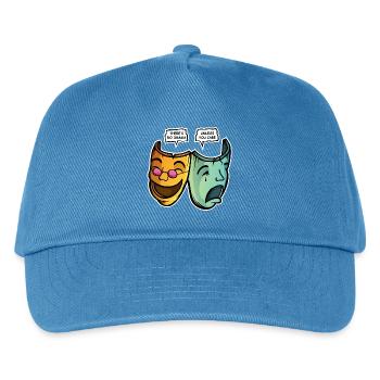 Drama - Outlined - Kids’ Baseball Cap - peacock-blue - Front