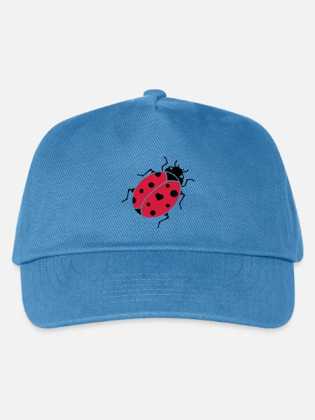 Marienkäfer - Kinder Basecap - Pfauenblau