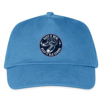 Keep It Oldschool - Kinder Basecap - Pfauenblau - Vorne