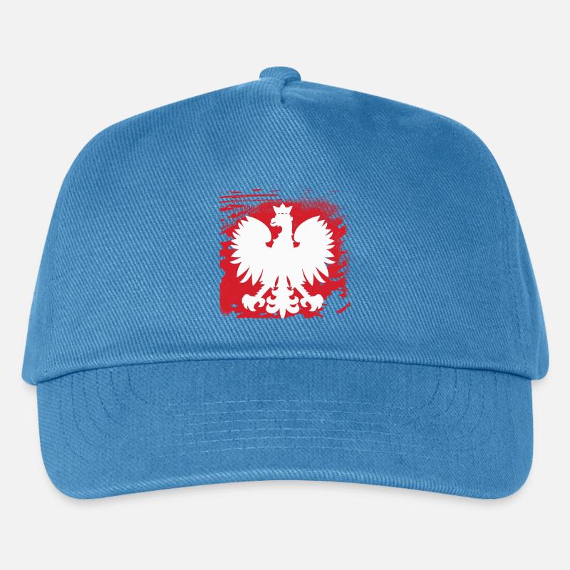 Poland - Kids’ Baseball Cap - peacock-blue
