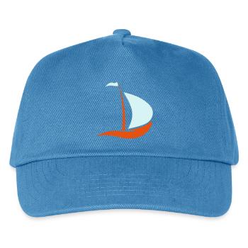 segelboot - Kinder Basecap - Pfauenblau - Vorne