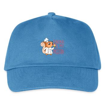 Backen Eichhörnchen - Kinder Basecap - Pfauenblau - Vorne