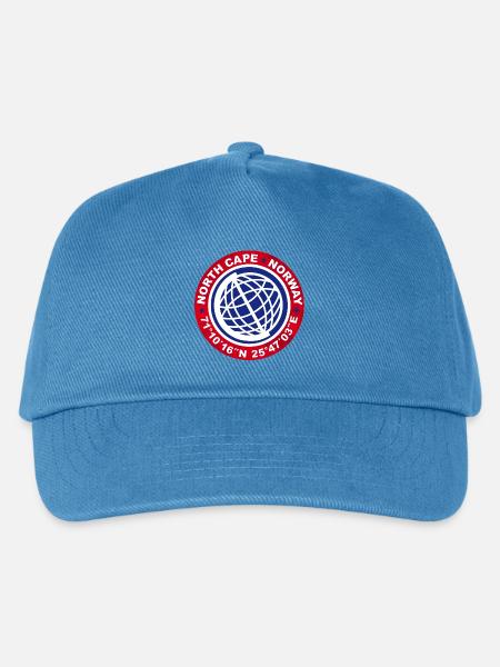 NORDKAP NORWEGEN - Kinder Basecap - Pfauenblau