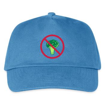no broccoli prohibited shield zone healthy vitamins - Kids’ Baseball Cap - peacock-blue - Front
