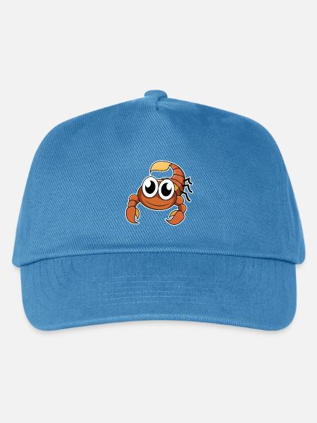Lustiger Skorpion - Kinder Basecap - Pfauenblau
