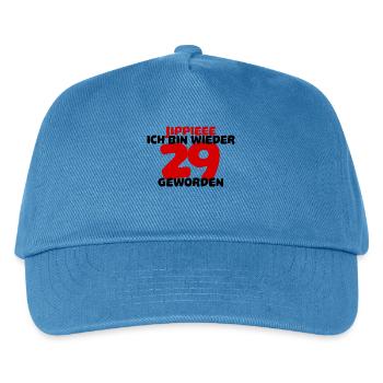 Twenty-nine 29th Birthday Congratulations - Kids’ Baseball Cap - peacock-blue - Front