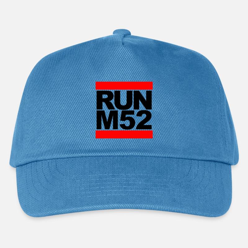RUN M52 - Kinder Basecap - Pfauenblau